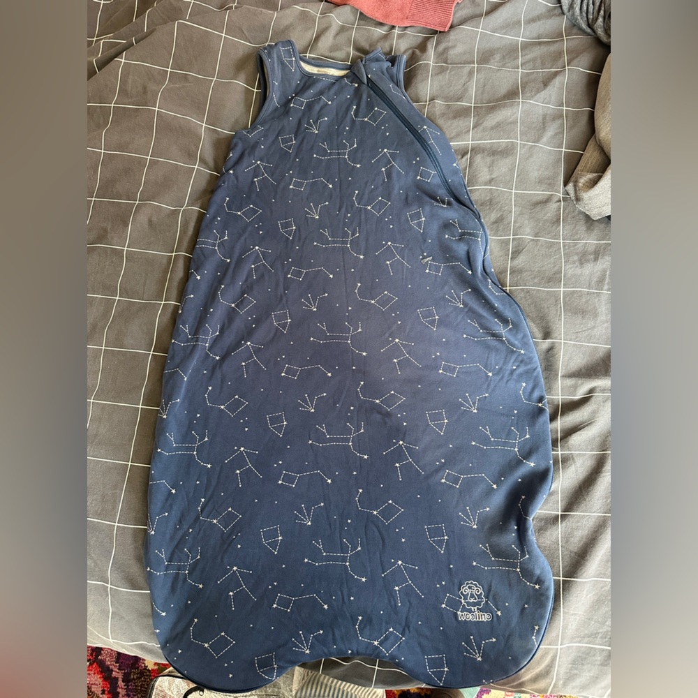 Constellation-Print Navy Sleep Sack for Kids - Cozy Bedtime Wear